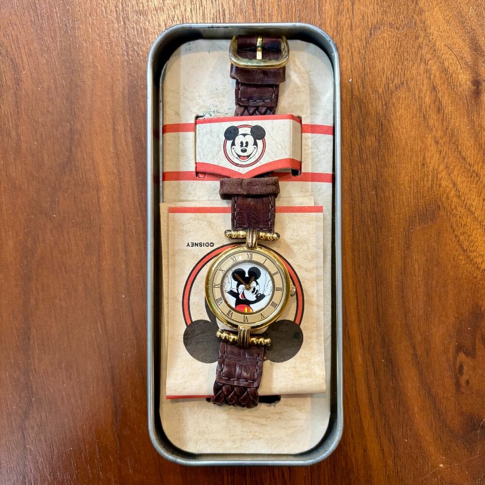 Disney Time Works Limited Edition Mickey Mouse Women's Watch Leather Band